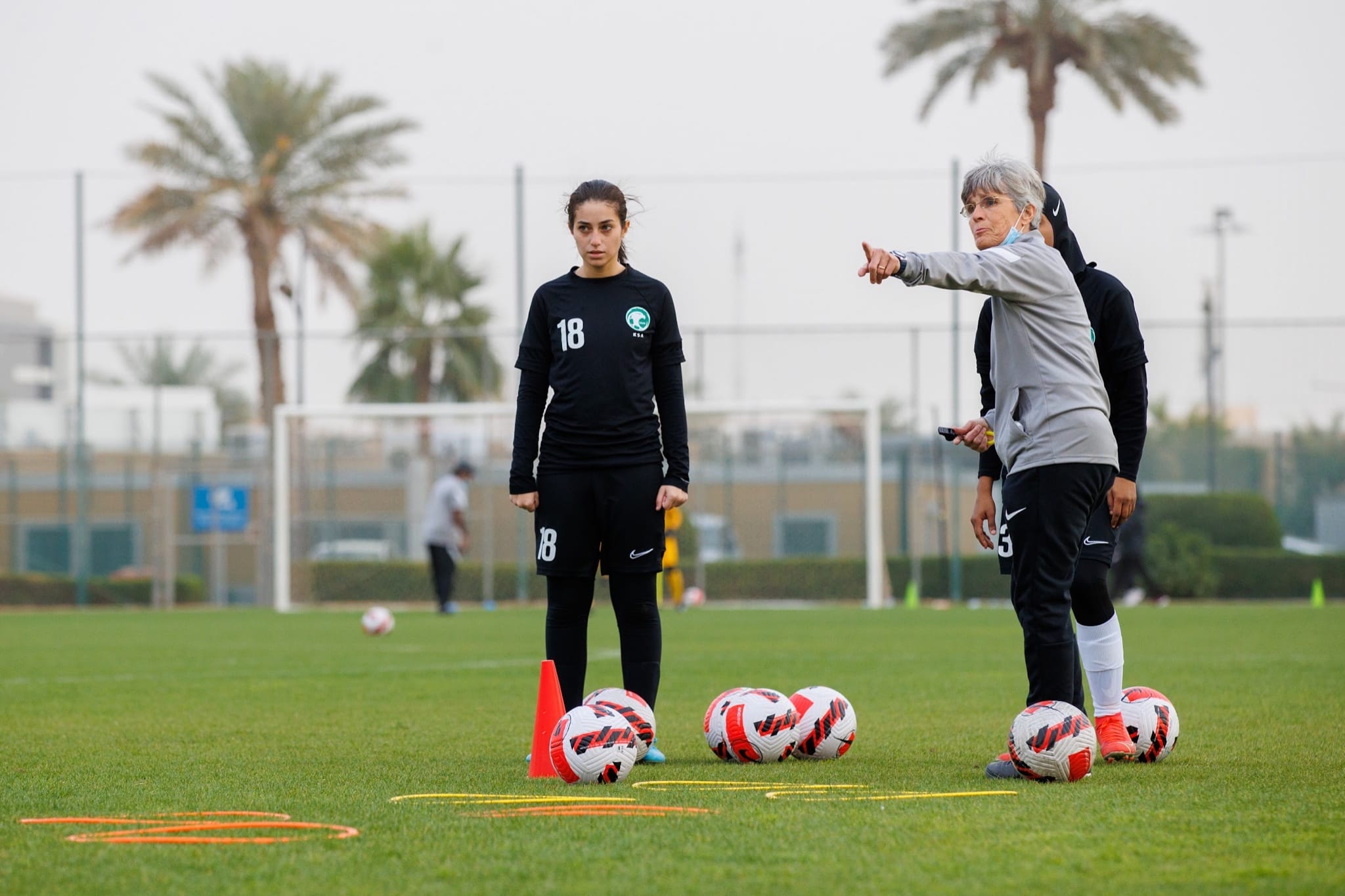 L'équipe féminine de football saoudienne