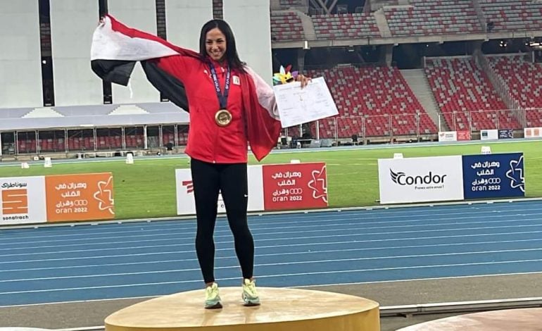  مصرية تحصد ذهبية 100 متر لأول مرة في تاريخ ألعاب المتوسط