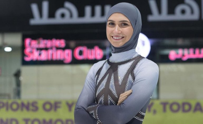  زهرة لاري، سيدة التزلج الأولى في الإمارات