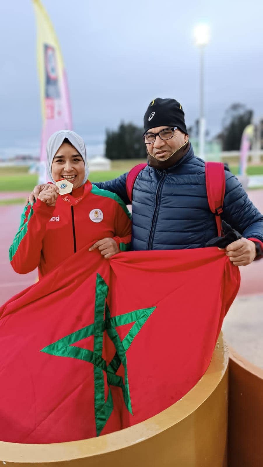 بطلة مغربية تظفر بذهبيتين في الجائزة الكبرى لألعاب القوى لذوي الهمم