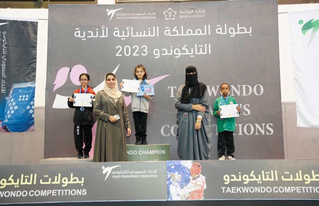 مشاركة مميزة للسعوديات في بطولة التايكوندو النسائية الأولى